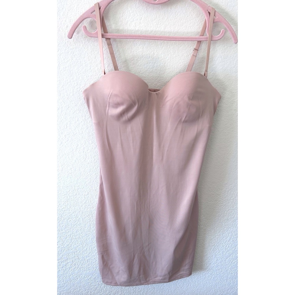 FIT Figure‎ Improving Technology Shapewear Slip Dress Bustier Style Tan SZ M/M